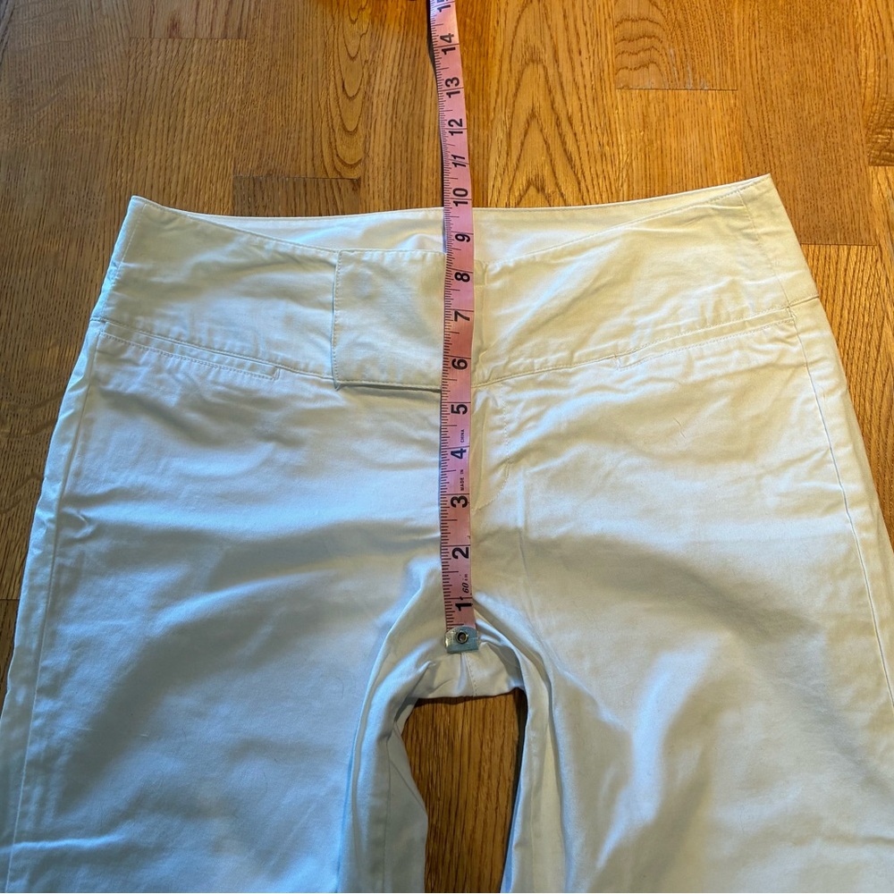 White Straight-Leg cropped pants - Picture 9 of 10